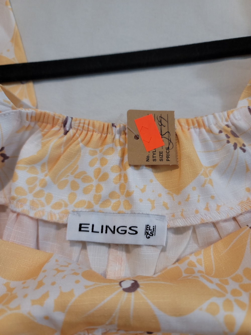 Yellow Floral Ruffle-Strap Sundress - Picture 2 of 2